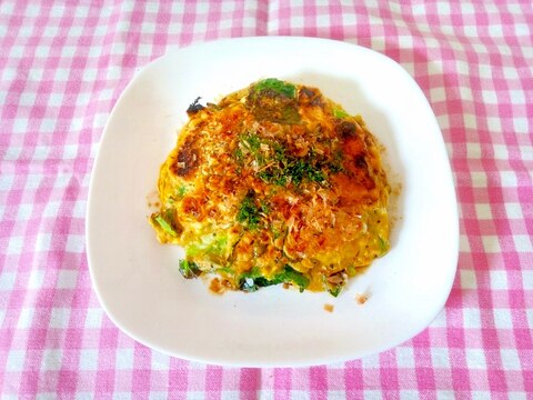 お豆腐入り♪お好み焼き風蕎麦粉のおやき